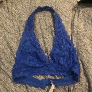 Free people lace halter bralette, size M